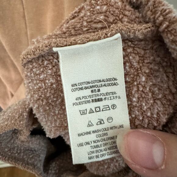 FREE PEOPLE Too Easy Tunic Sweatshirt Terracotta Size XS long sleeve funnel neck - Picture 6 of 8